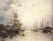 Stanislas Lepine The Port of Caen china oil painting artist